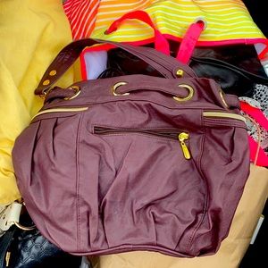 Burgundy Purse. NEW